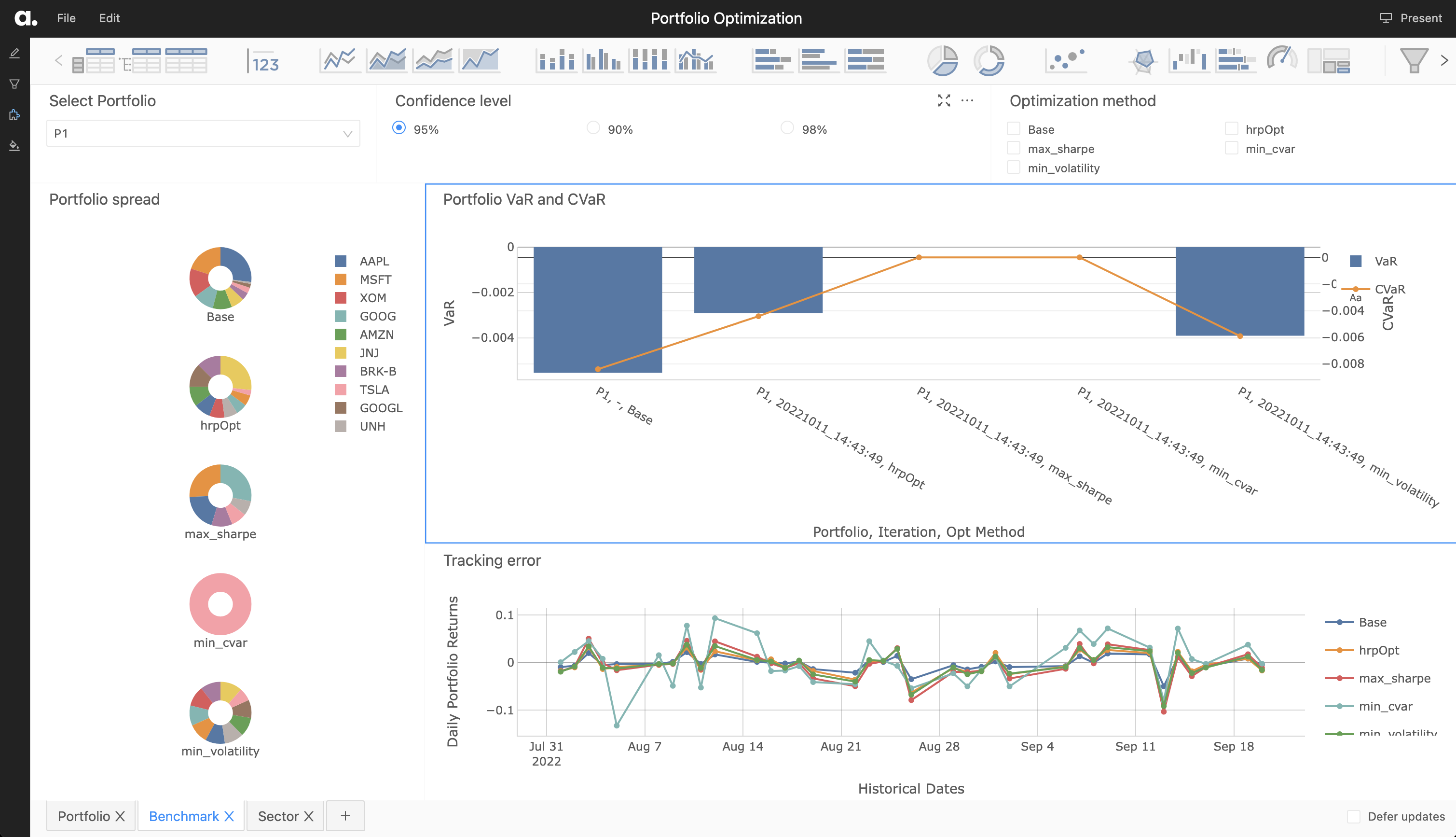 Portfolio Benchmark Dashboard